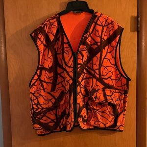 Orange Camouflage Hunting Safety Vest